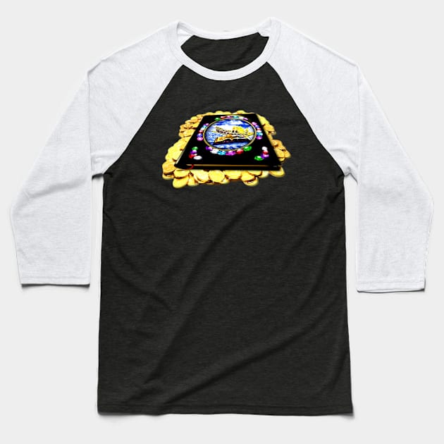 Treasure Book Baseball T-Shirt by KC Morcom aka KCM Gems n Bling aka KCM Inspirations